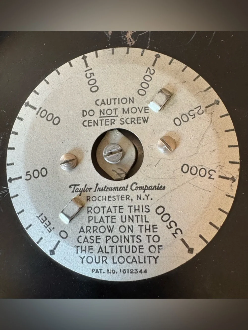 Vintage Wooden Ship Wheel Barometer